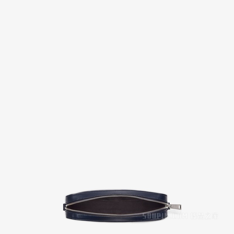 FENDI Diagonal相机包 蓝色FF帆布手袋