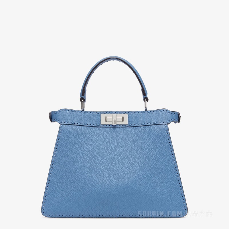 Peekaboo ISeeU中号手袋 浅蓝色Selleria手袋