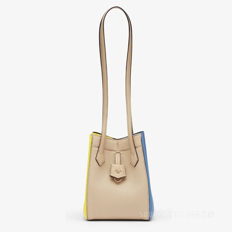 FENDI Origami Mini 百变拼色皮革迷你手袋