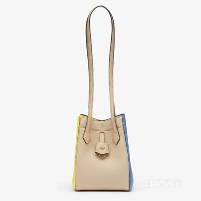 FENDI Origami Mini 百变拼色皮革迷你手袋