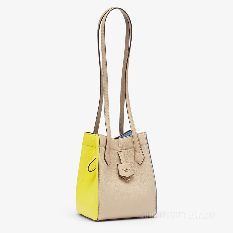 FENDI Origami Mini 百变拼色皮革迷你手袋