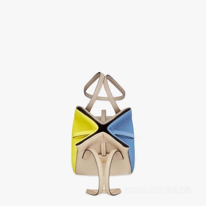 FENDI Origami Mini 百变拼色皮革迷你手袋