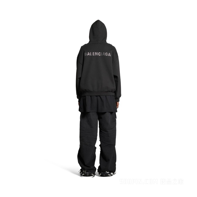 BALENCIAGA BACK HOODIE中号版型连帽卫衣