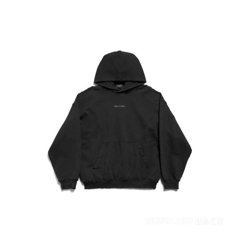 BALENCIAGA BACK HOODIE中号版型连帽卫衣