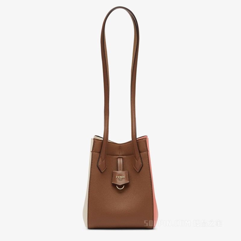 FENDI Origami Mini 百变拼色皮革迷你手袋