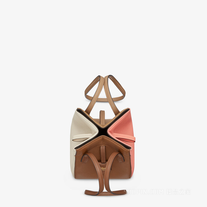 FENDI Origami Mini 百变拼色皮革迷你手袋