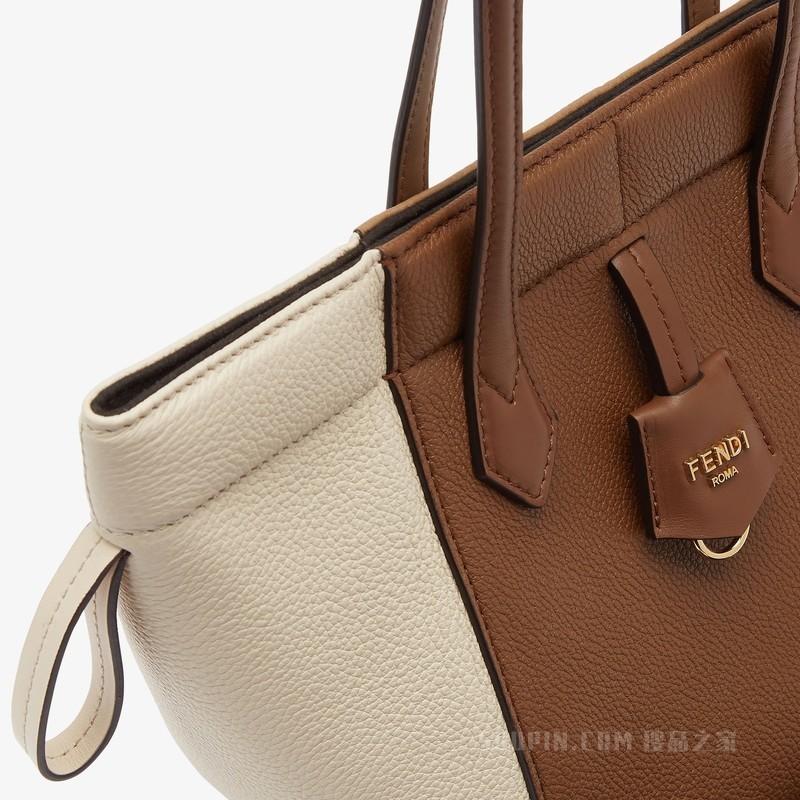 FENDI Origami Mini 百变拼色皮革迷你手袋