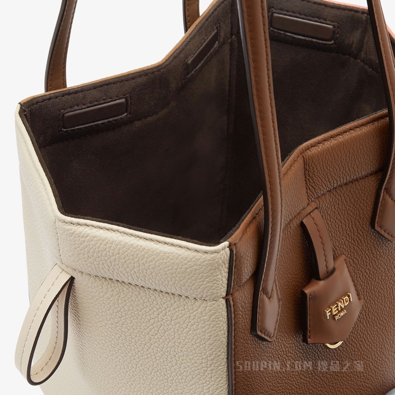 FENDI Origami Mini 百变拼色皮革迷你手袋