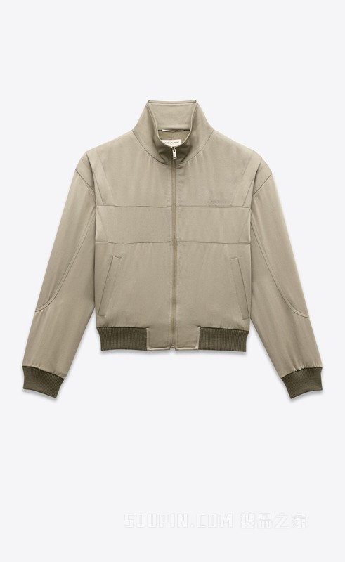 SAINT LAURENT TEDDY缎面夹克