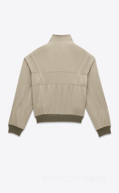 SAINT LAURENT TEDDY缎面夹克