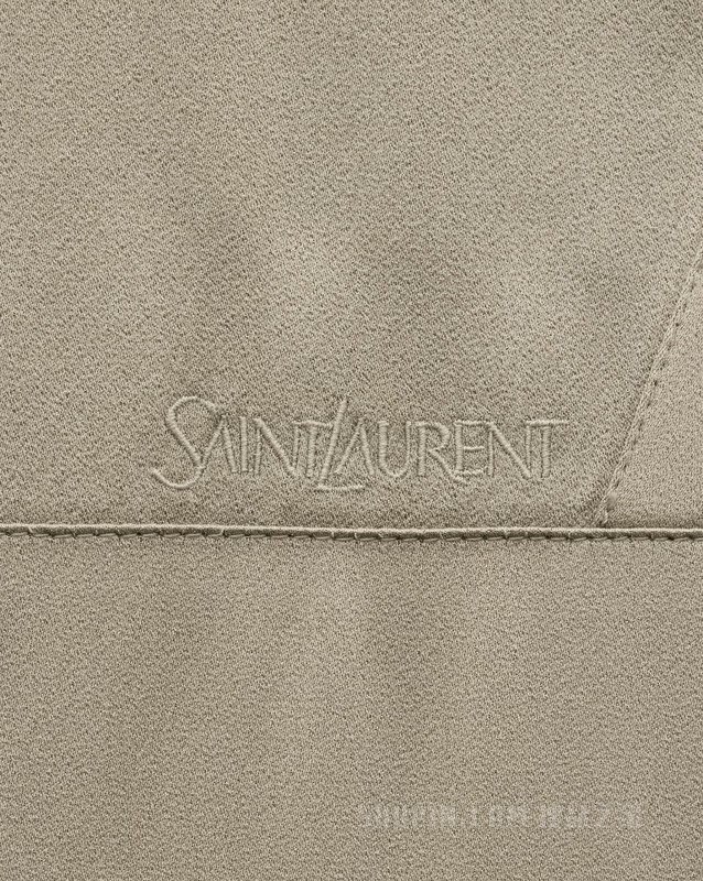 SAINT LAURENT TEDDY缎面夹克