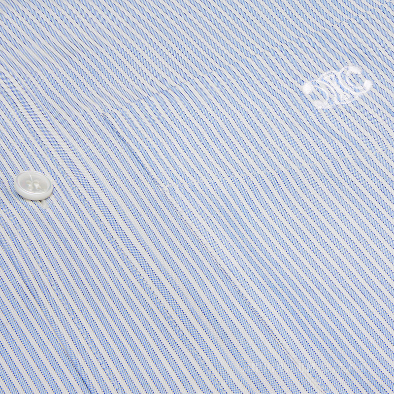 TOMBOY条纹桑蚕丝衬衫 粉笔白/天蓝色/海军蓝-01JP