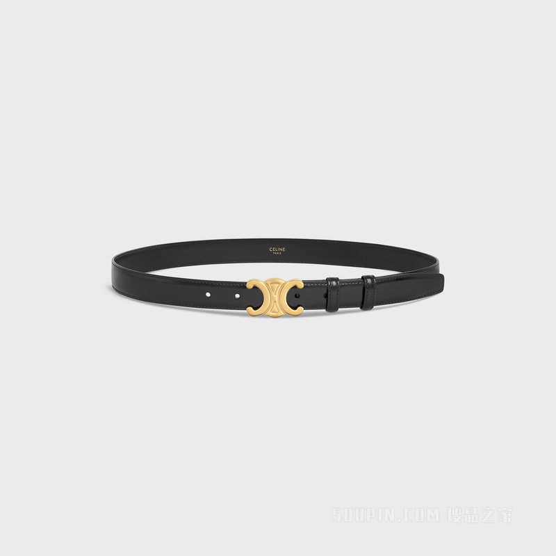 TRIOMPHE中号TAURILLON皮革腰带 深橄榄色-31DO