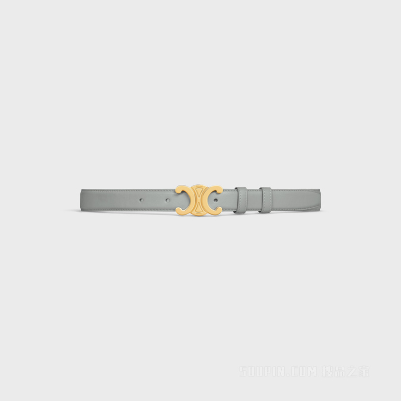 TRIOMPHE中号TAURILLON皮革腰带 深橄榄色-31DO