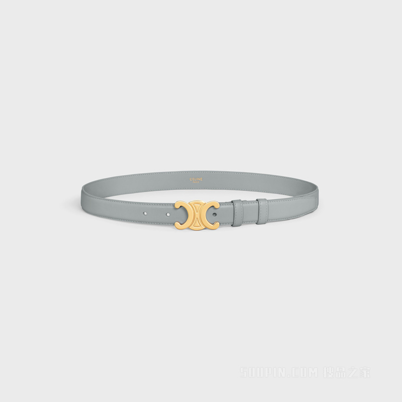 TRIOMPHE中号TAURILLON皮革腰带 深橄榄色-31DO