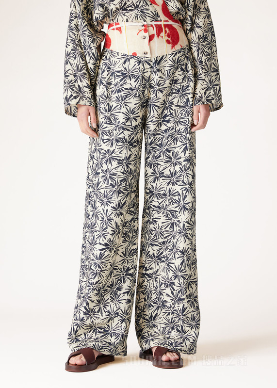 Nick 女士长裤 亚麻