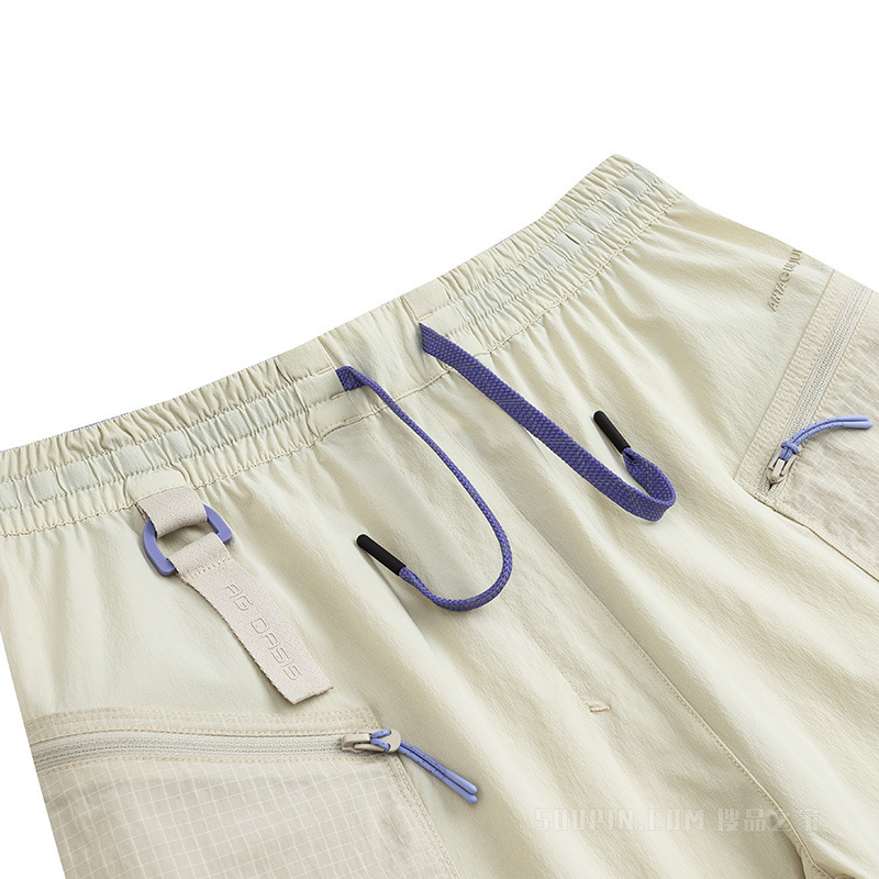 安踏冠军徒步女梭织短裤