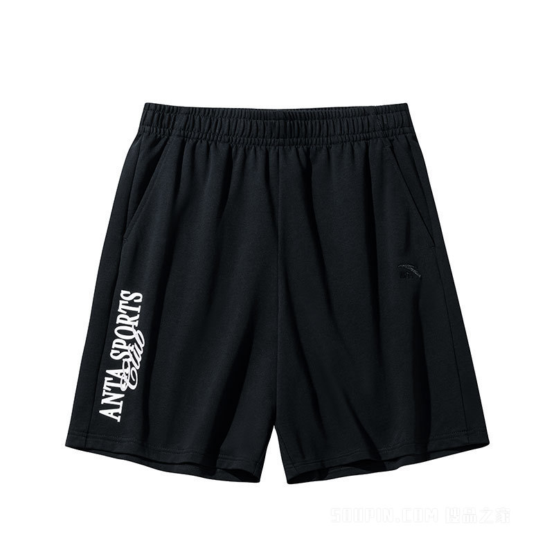 安踏运动复古女子针织五分裤