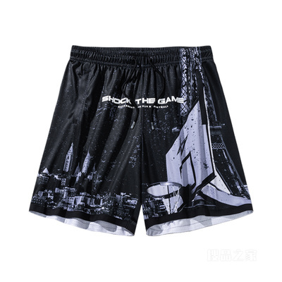 安踏篮球系列男子冰肤针织比赛短裤