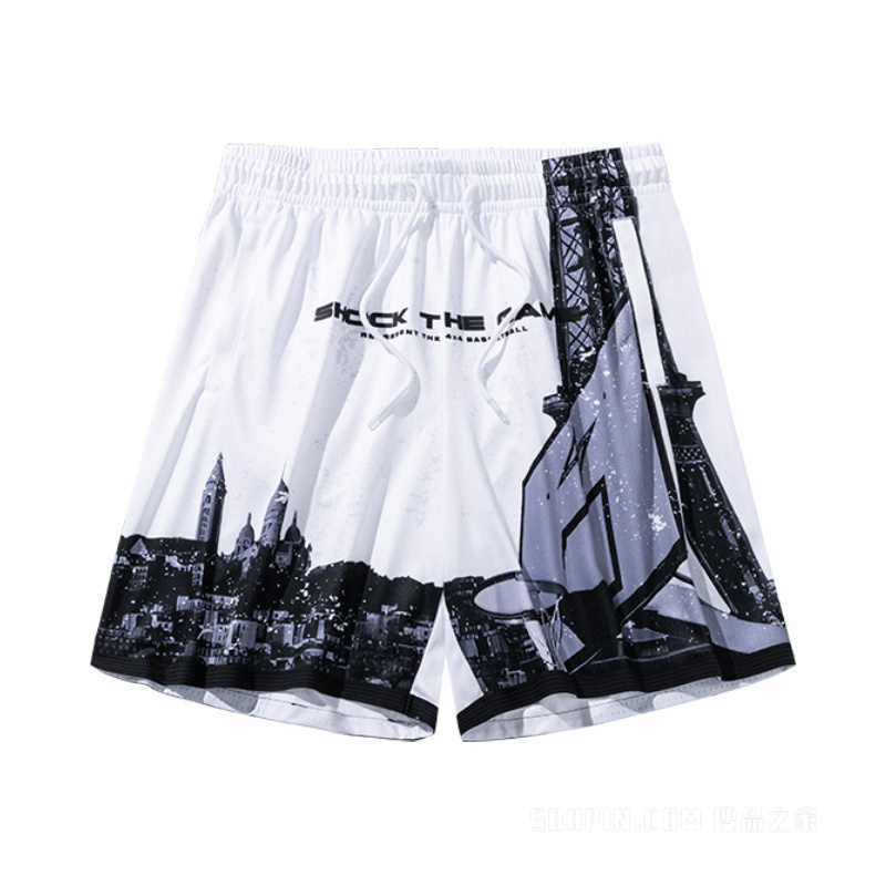 安踏篮球系列男子冰肤针织比赛短裤