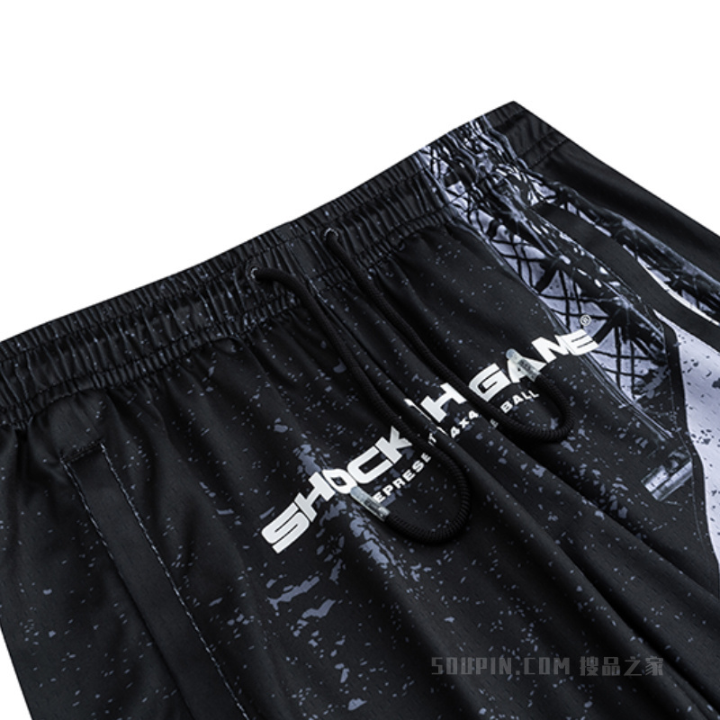 安踏篮球系列男子冰肤针织比赛短裤