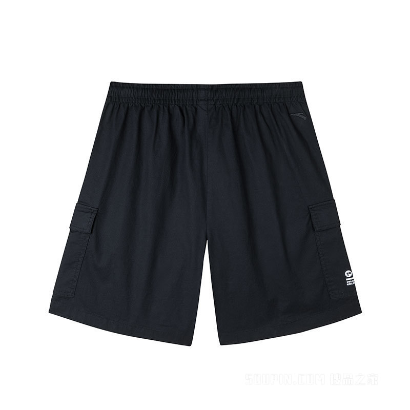 安踏篮球系列冰肤抗菌男子休闲五分裤