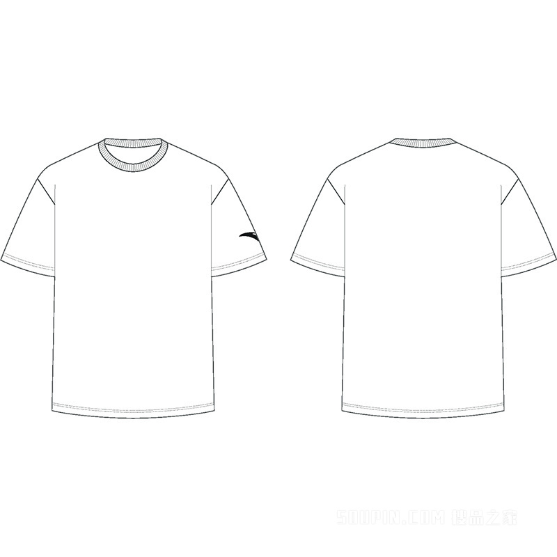 安踏CUBAL球员同款吸湿速干男子短袖T恤衫