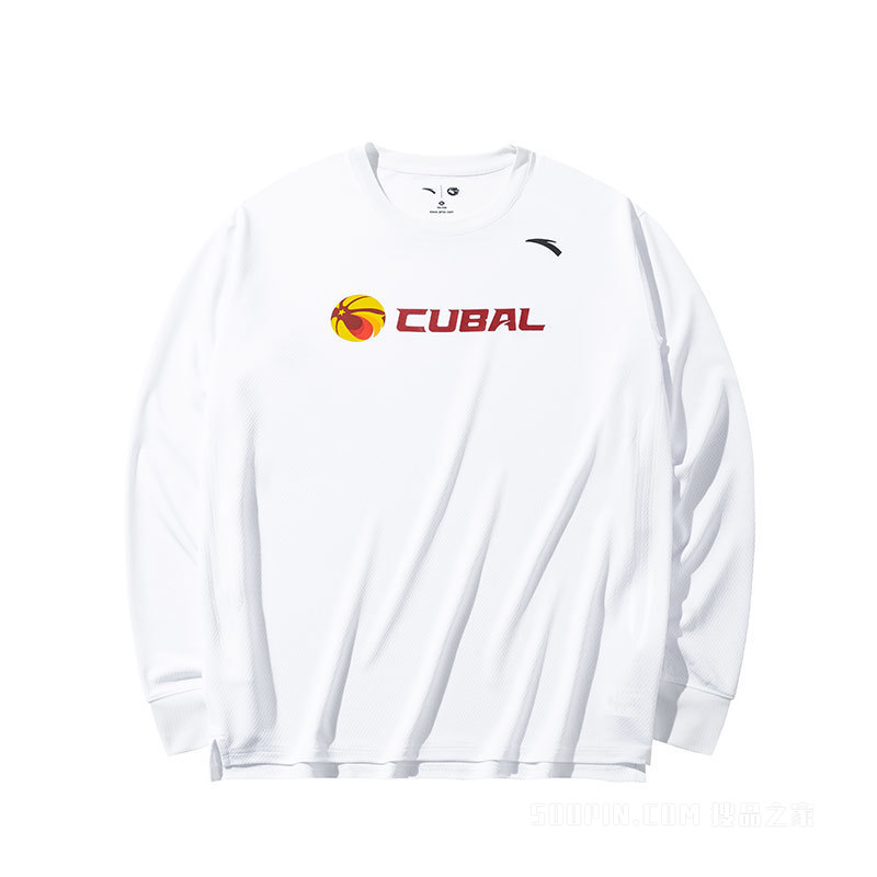 安踏CUBAL球员同款男子长袖针织衫