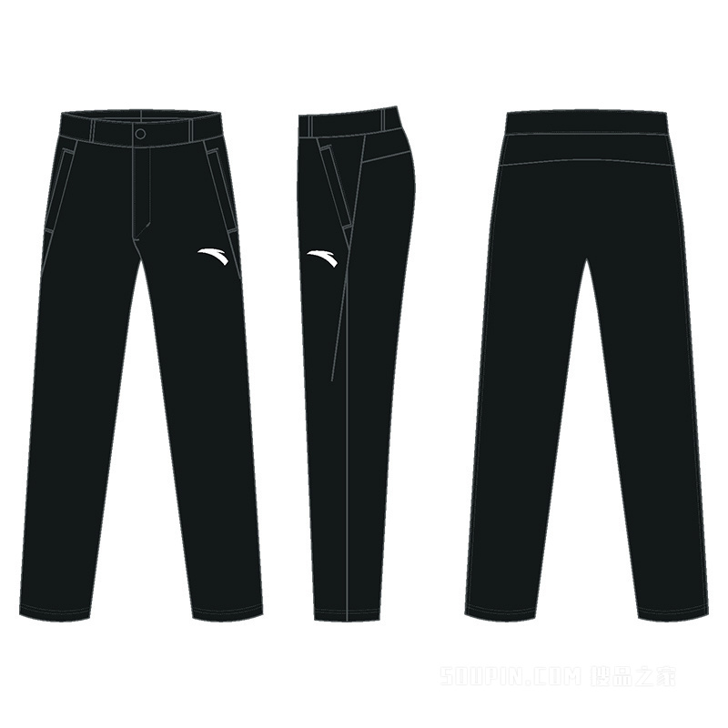 安踏CUBAL裁判同款男子梭织运动长裤