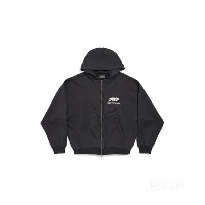 BALENCIAGA| 极品飞车：集结合作系列中号版型拉链连帽卫衣