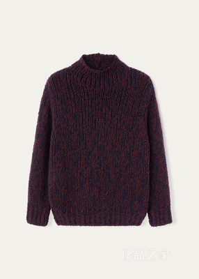 Barba Ferrero男士高领上衣 桑蚕丝, 羊绒