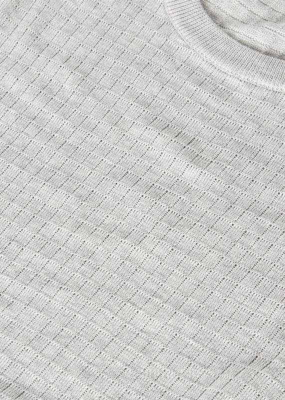Silk Cotton男士圆领上衣 棉 , 桑蚕丝