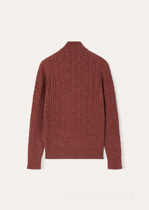 男士半高领针织衫 小羊绒
