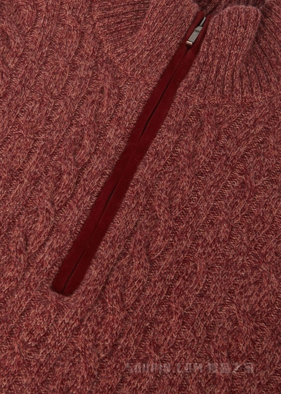 男士半高领针织衫 小羊绒