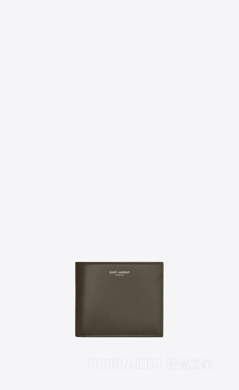 SAINT LAURENT PARIS光滑皮革横款钱包