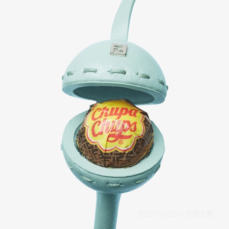 棒棒糖支架项链 FENDI x Chupa Chups®浅蓝色皮革项链