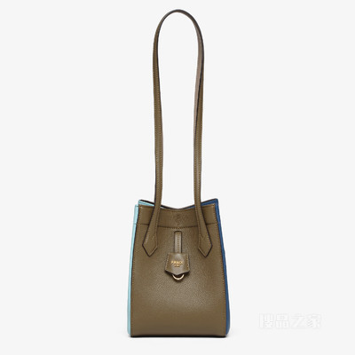 FENDI Origami Mini 拼色皮革百变迷你手袋