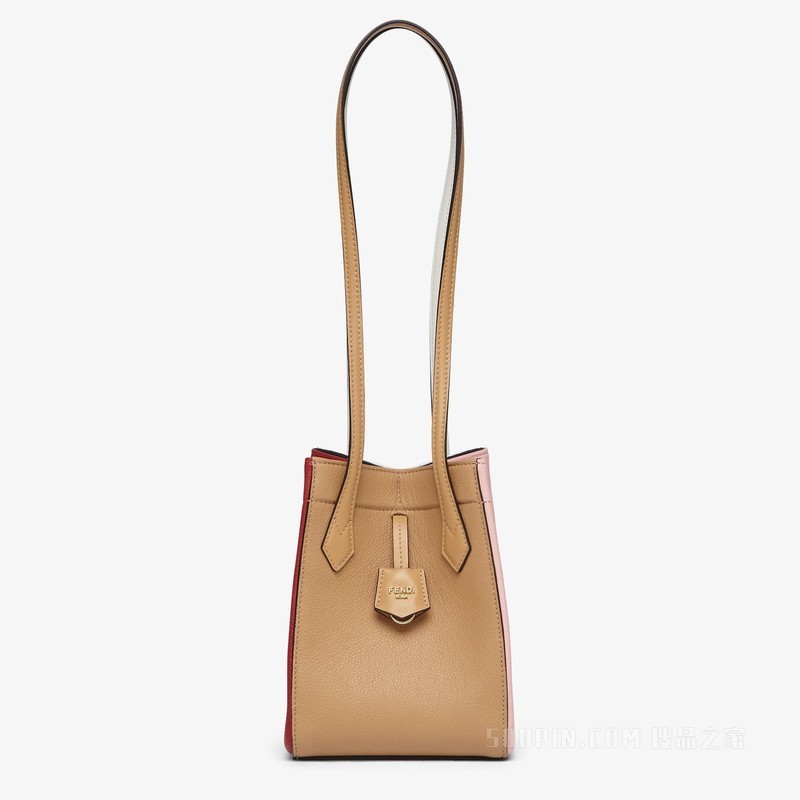 FENDI Origami Mini 拼色皮革百变迷你手袋