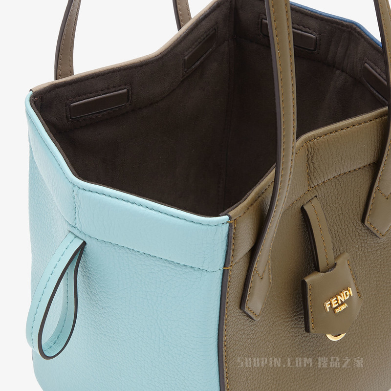 FENDI Origami Mini 拼色皮革百变迷你手袋