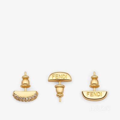 FENDI Filo耳环套装 金色金属耳环