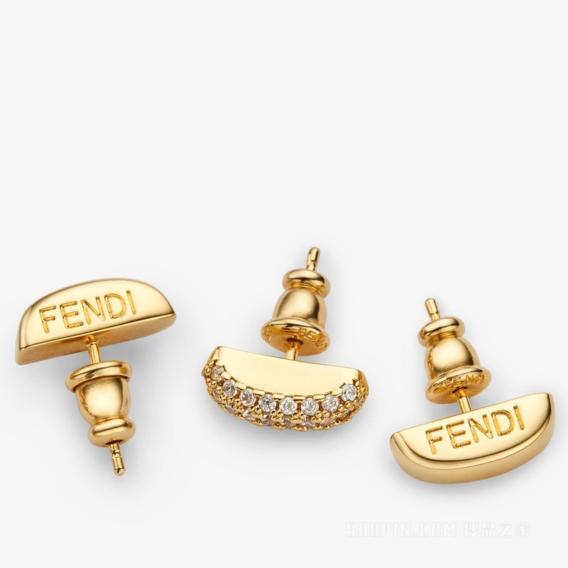 FENDI Filo耳环套装 金色金属耳环