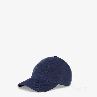 帽子 蓝色灯芯绒棒球帽