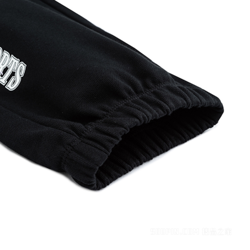 安踏运动复古女子针织运动长裤