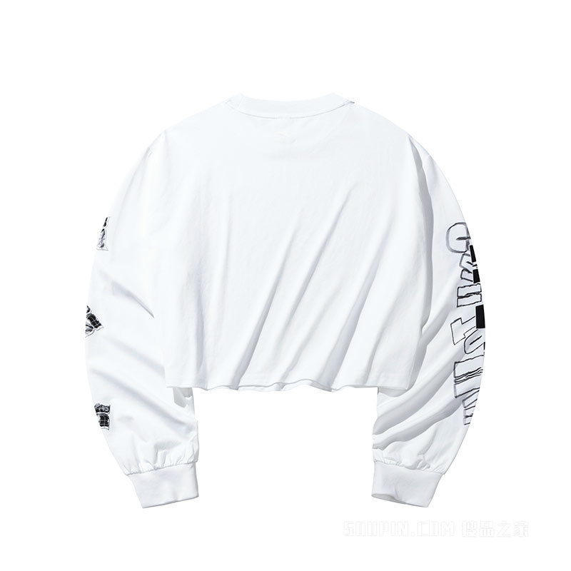 安踏舞蹈女子长袖针织衫