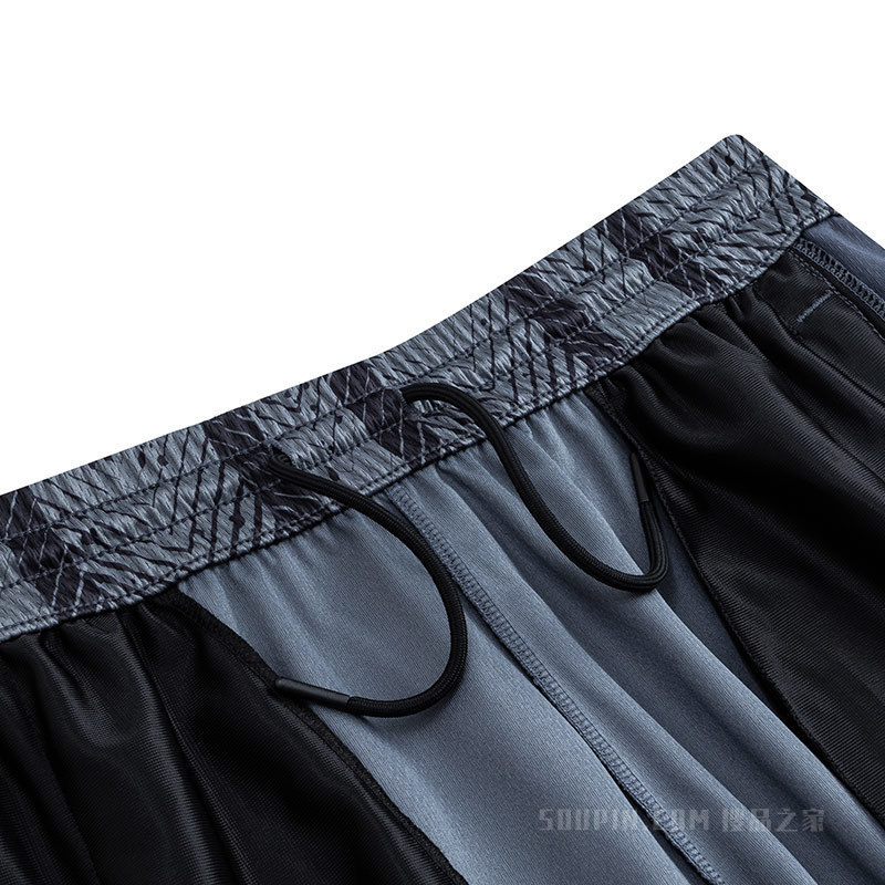 安踏KT吸湿速干男子针织比赛短裤