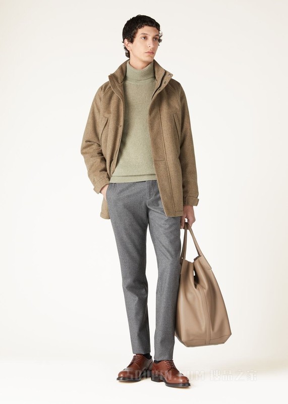 Fobello 男士高领上衣 小羊绒