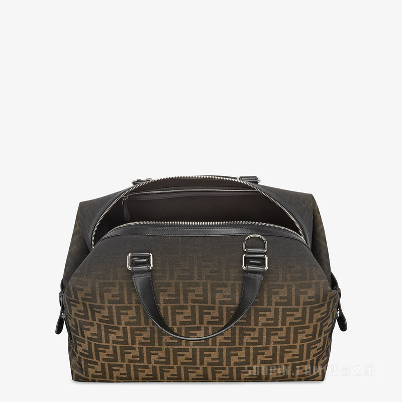 FENDI Siesta中号手袋 棕色FF提花手袋