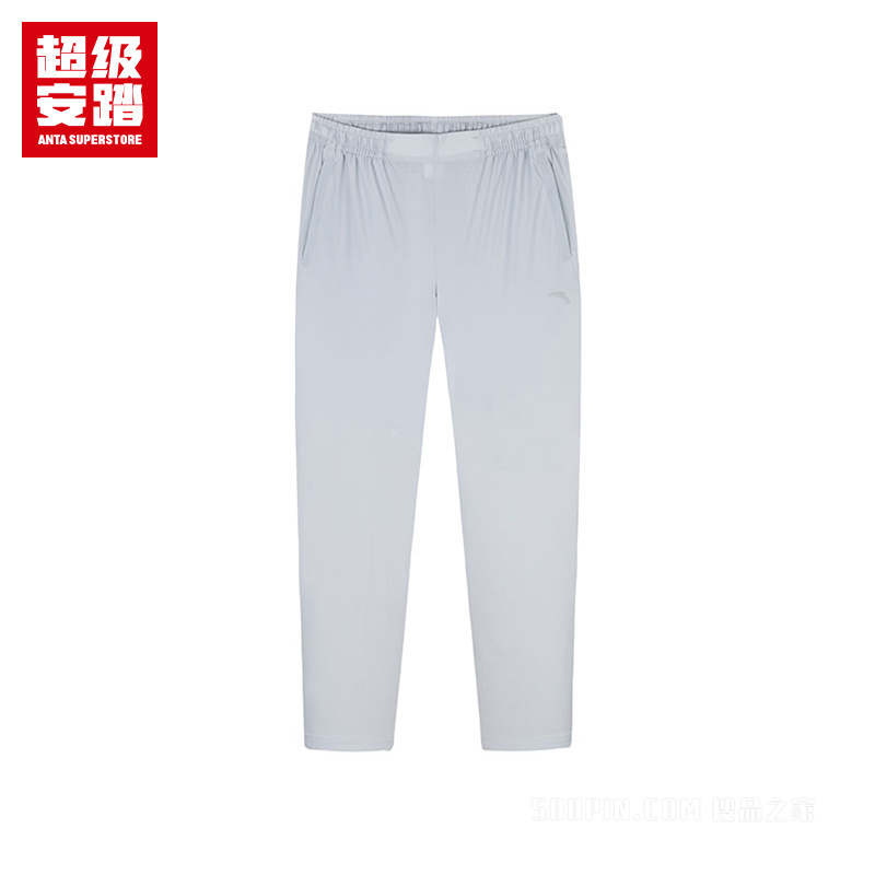 超级安踏综训冰肤透爽男子梭织运动长裤