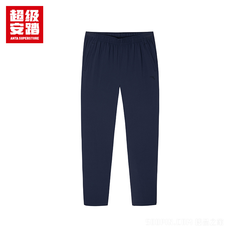 超级安踏综训冰肤透爽男子梭织运动长裤