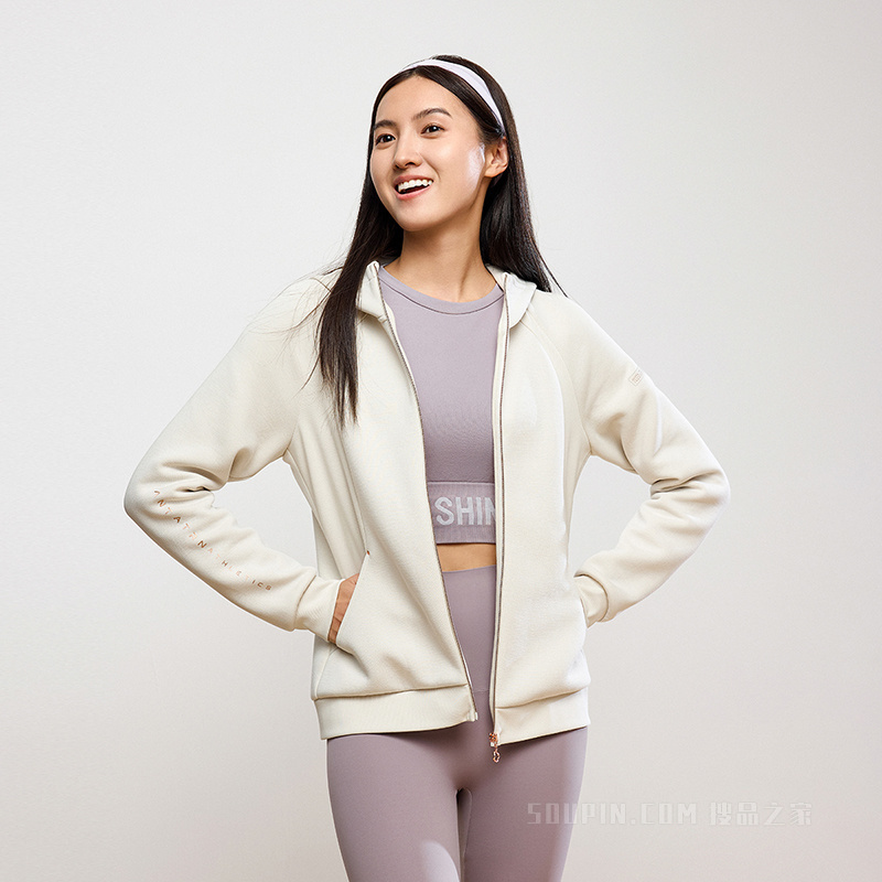 安踏综训女子针织运动上衣